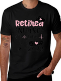 Retired Nurse Life 2022 Black Graphic Tee