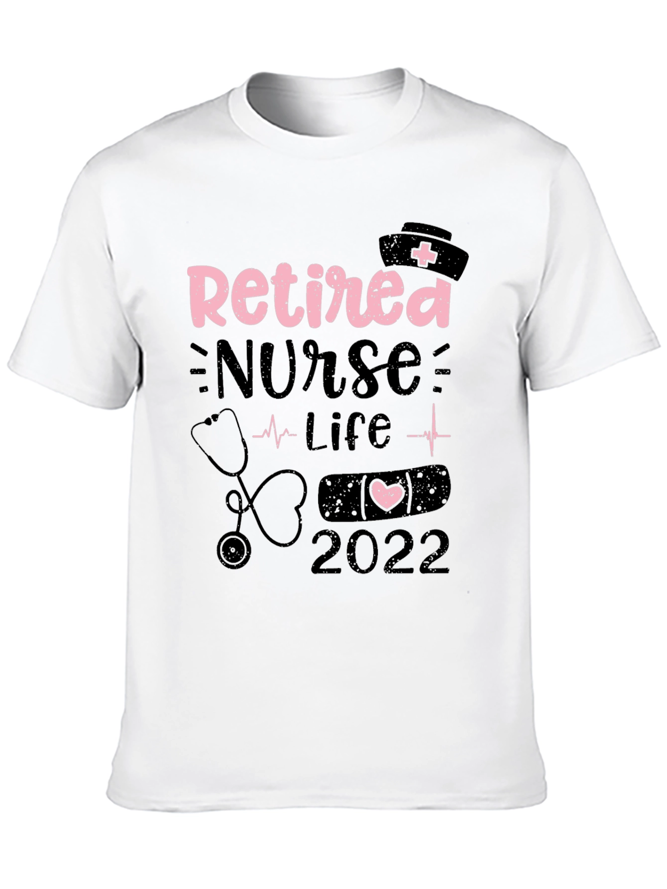 Retired Nurse Life 2022 Black Graphic Tee
