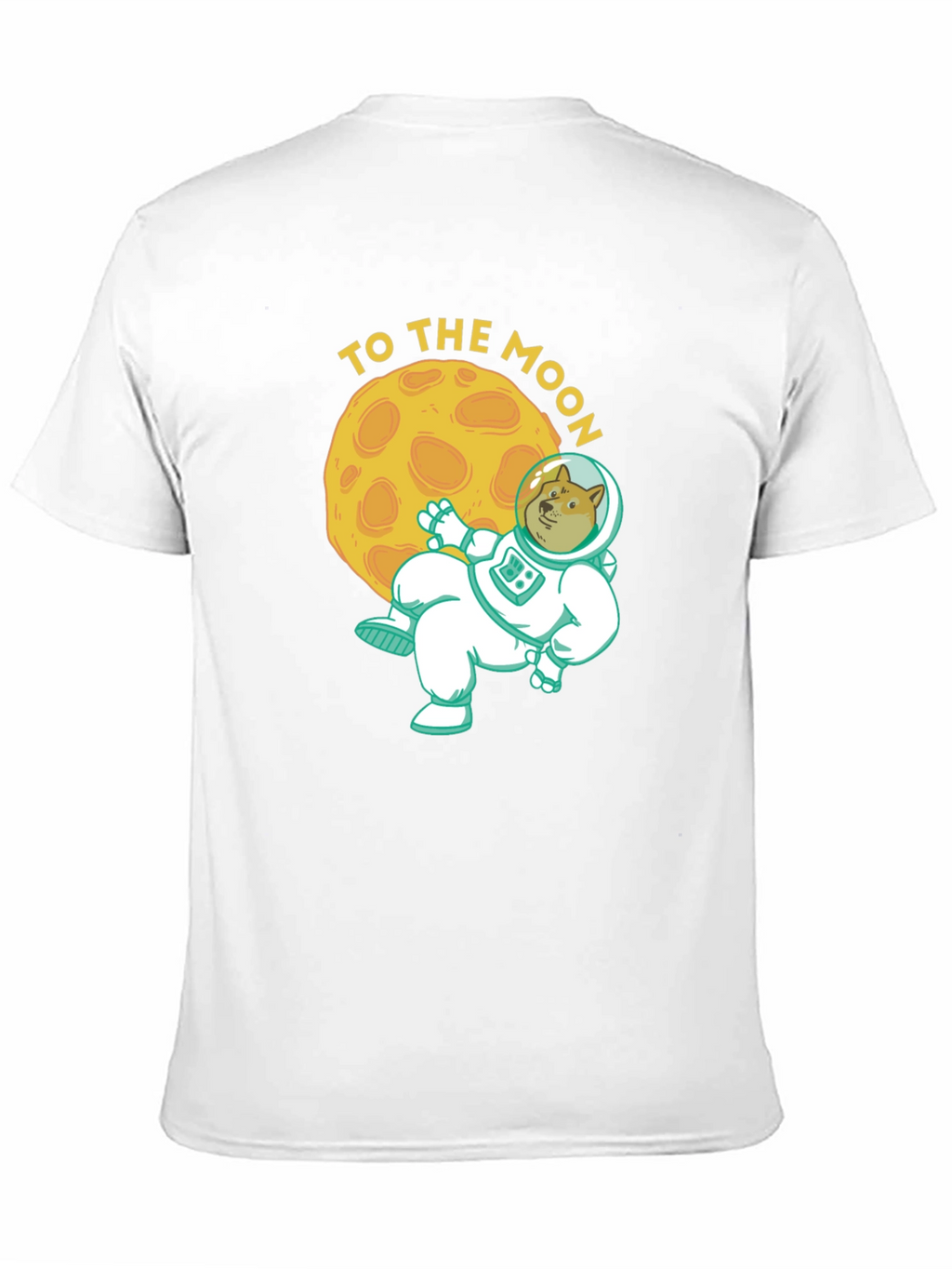Doge To The Moon Black Graphic Tee