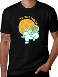 Doge To The Moon Black Graphic Tee