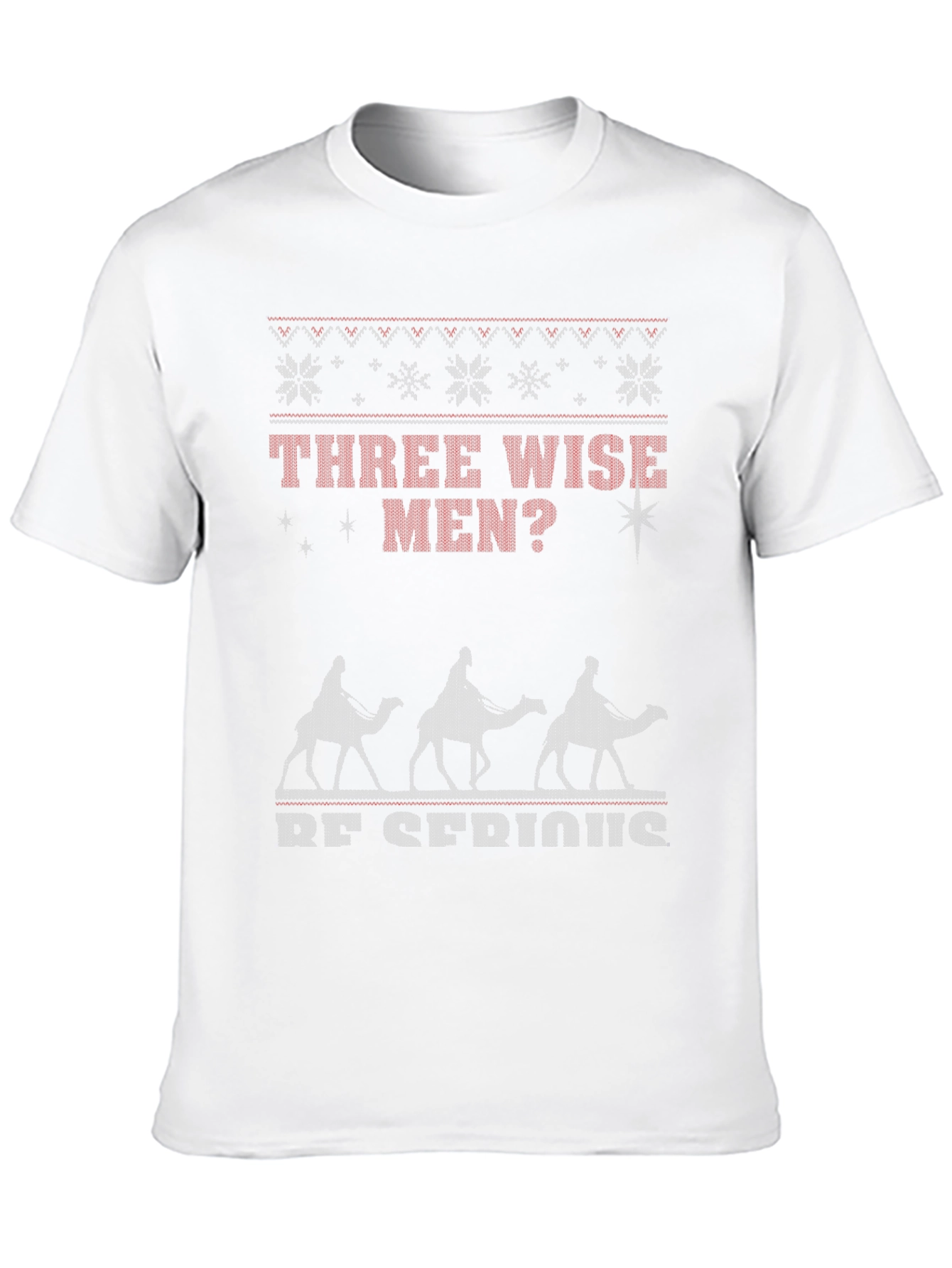 Three Wise Men Funny Ugly Christmas T-Shirt