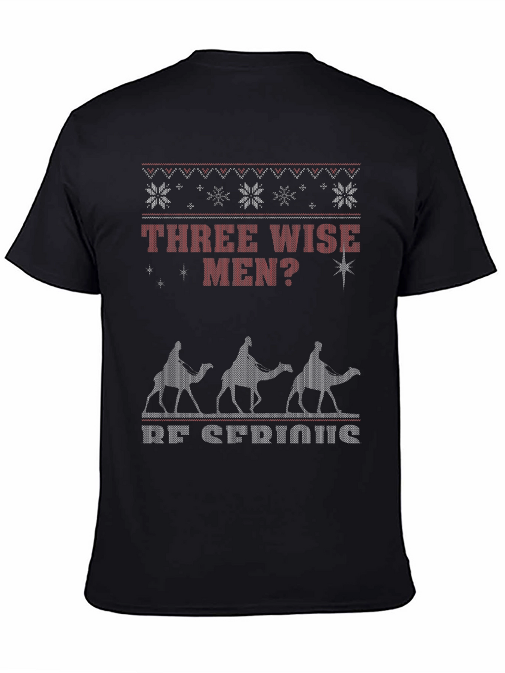 Three Wise Men Funny Ugly Christmas T-Shirt