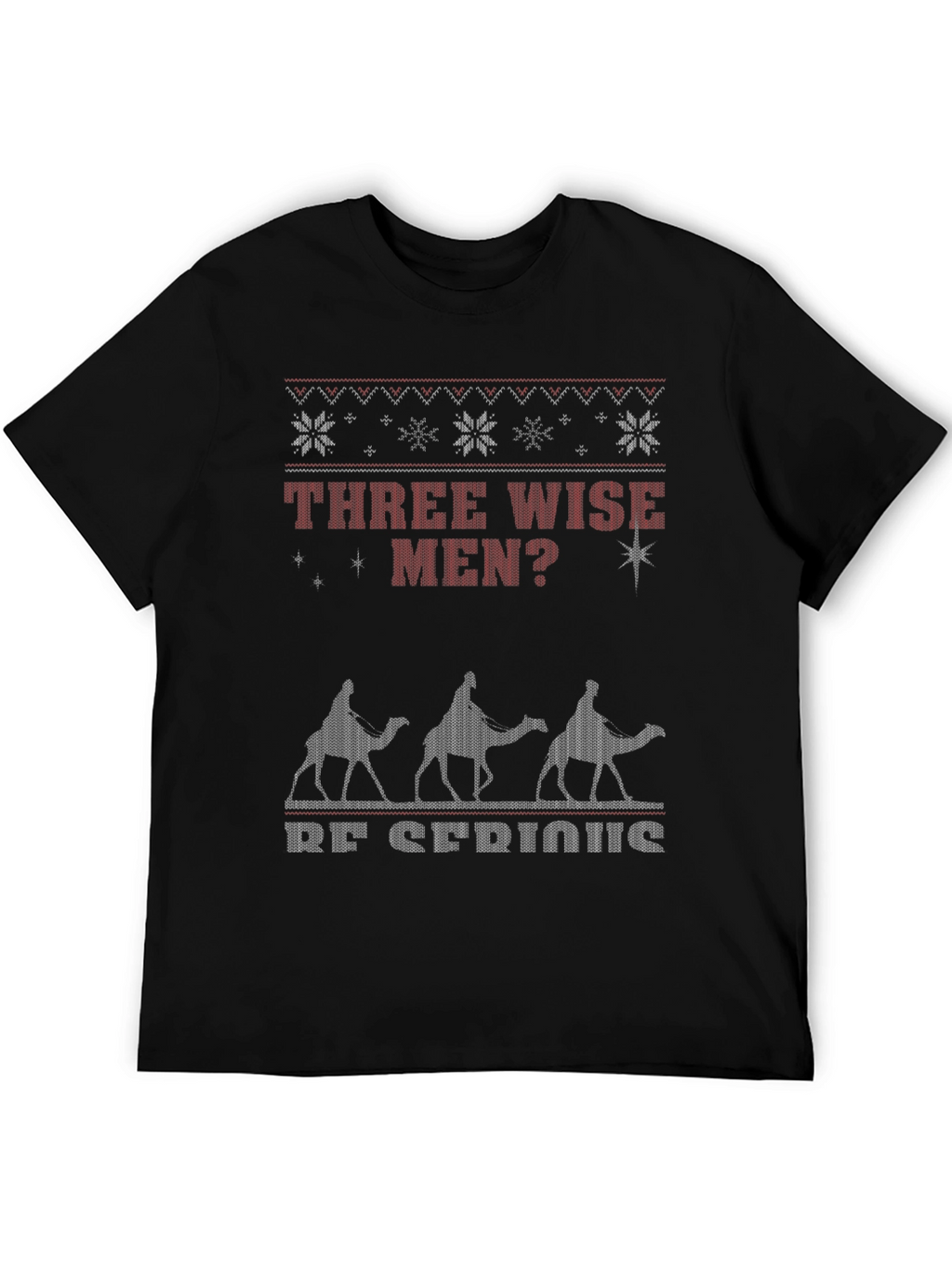 Three Wise Men Funny Ugly Christmas T-Shirt