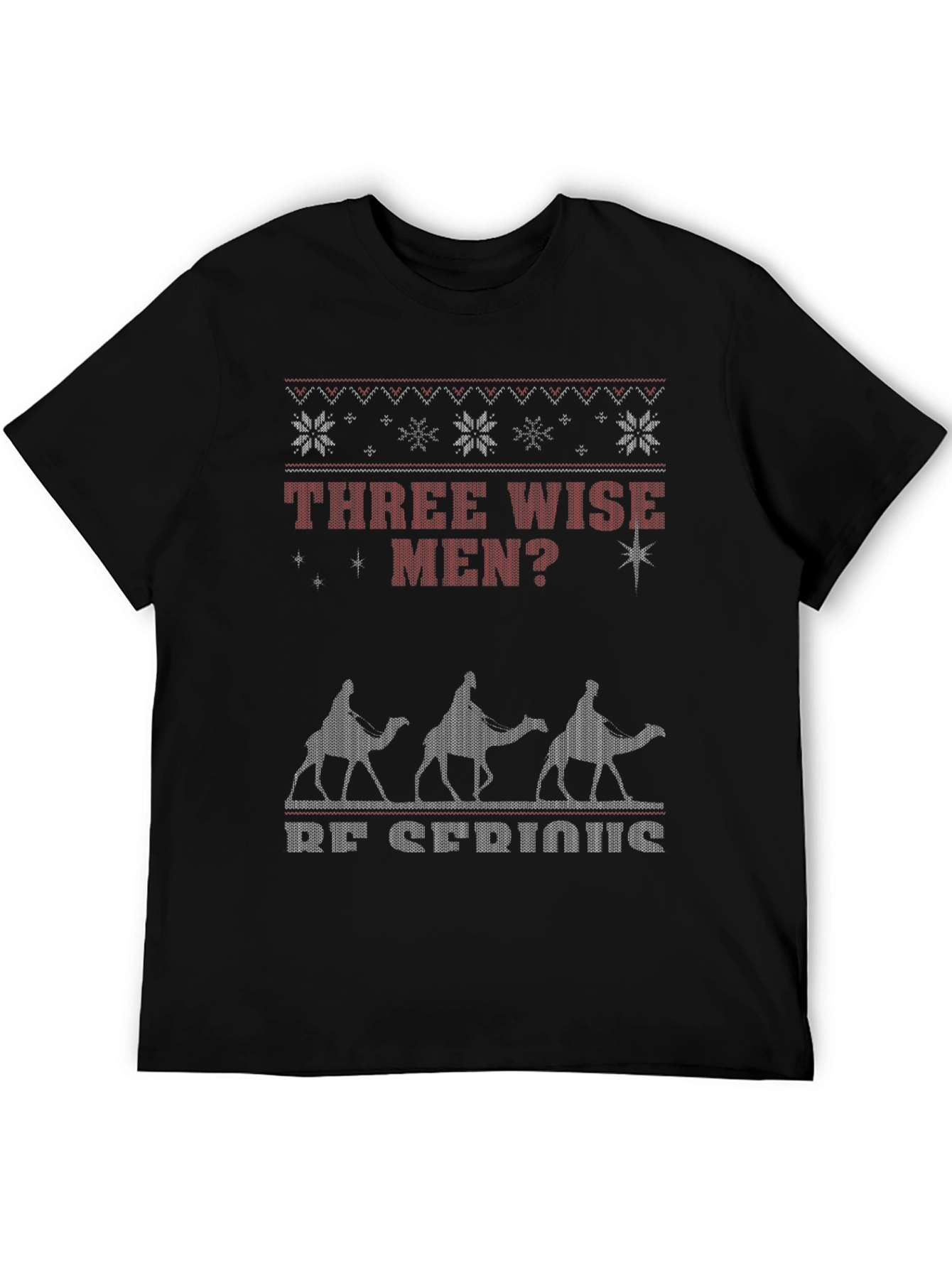 Three Wise Men Funny Ugly Christmas T-Shirt