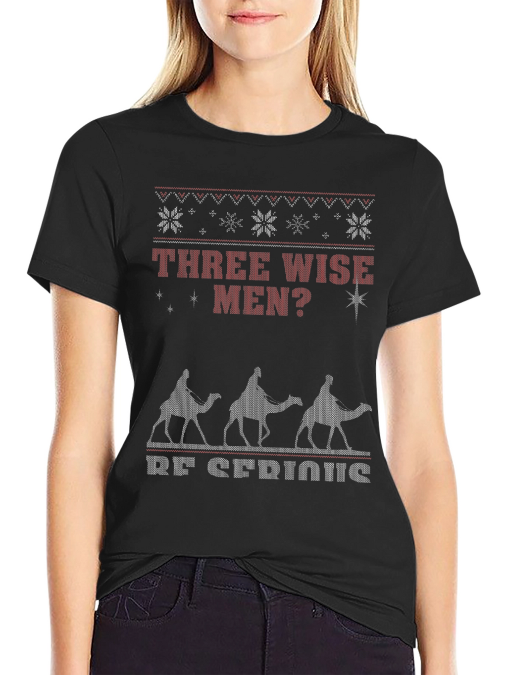 Three Wise Men Funny Ugly Christmas T-Shirt