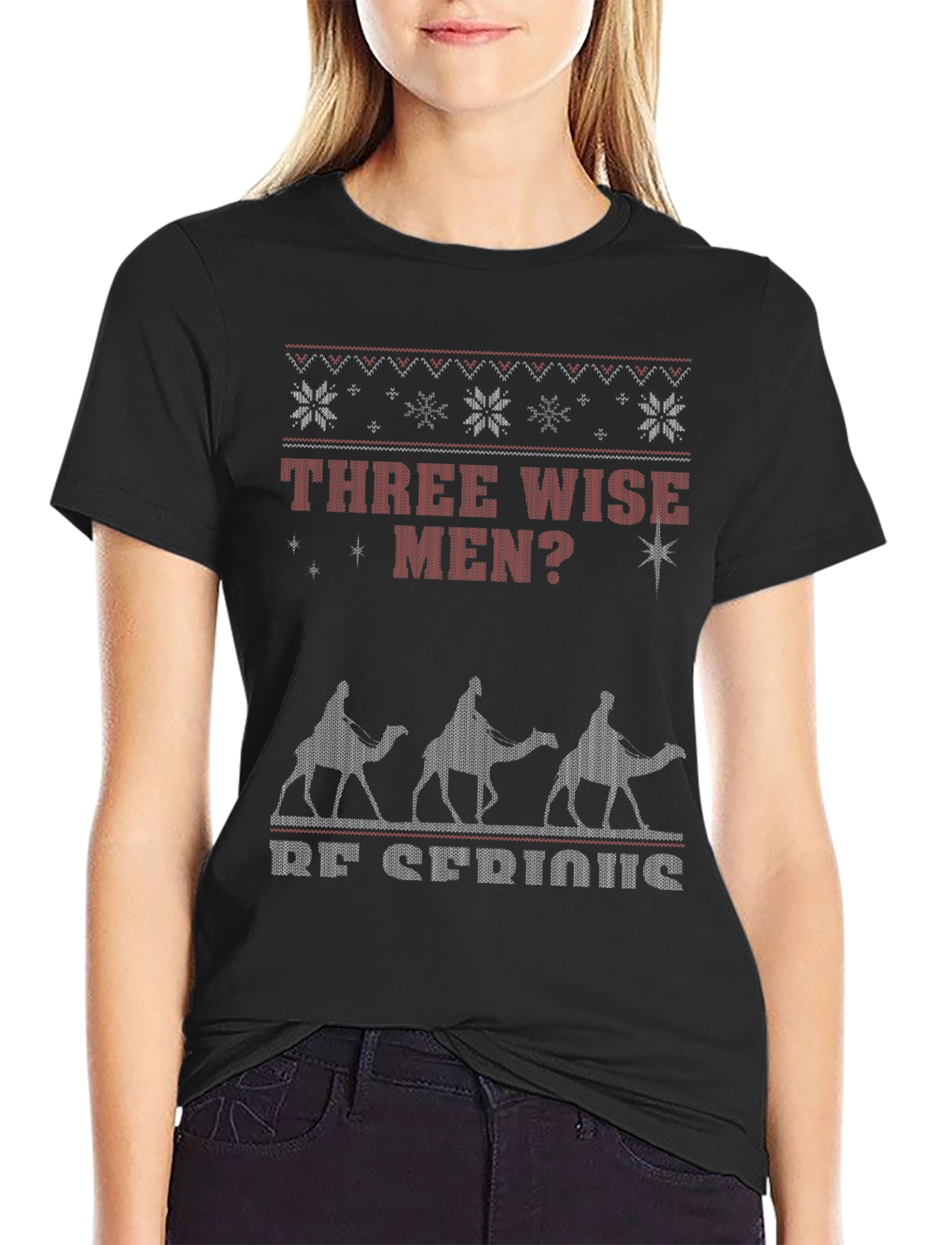 Three Wise Men Funny Ugly Christmas T-Shirt