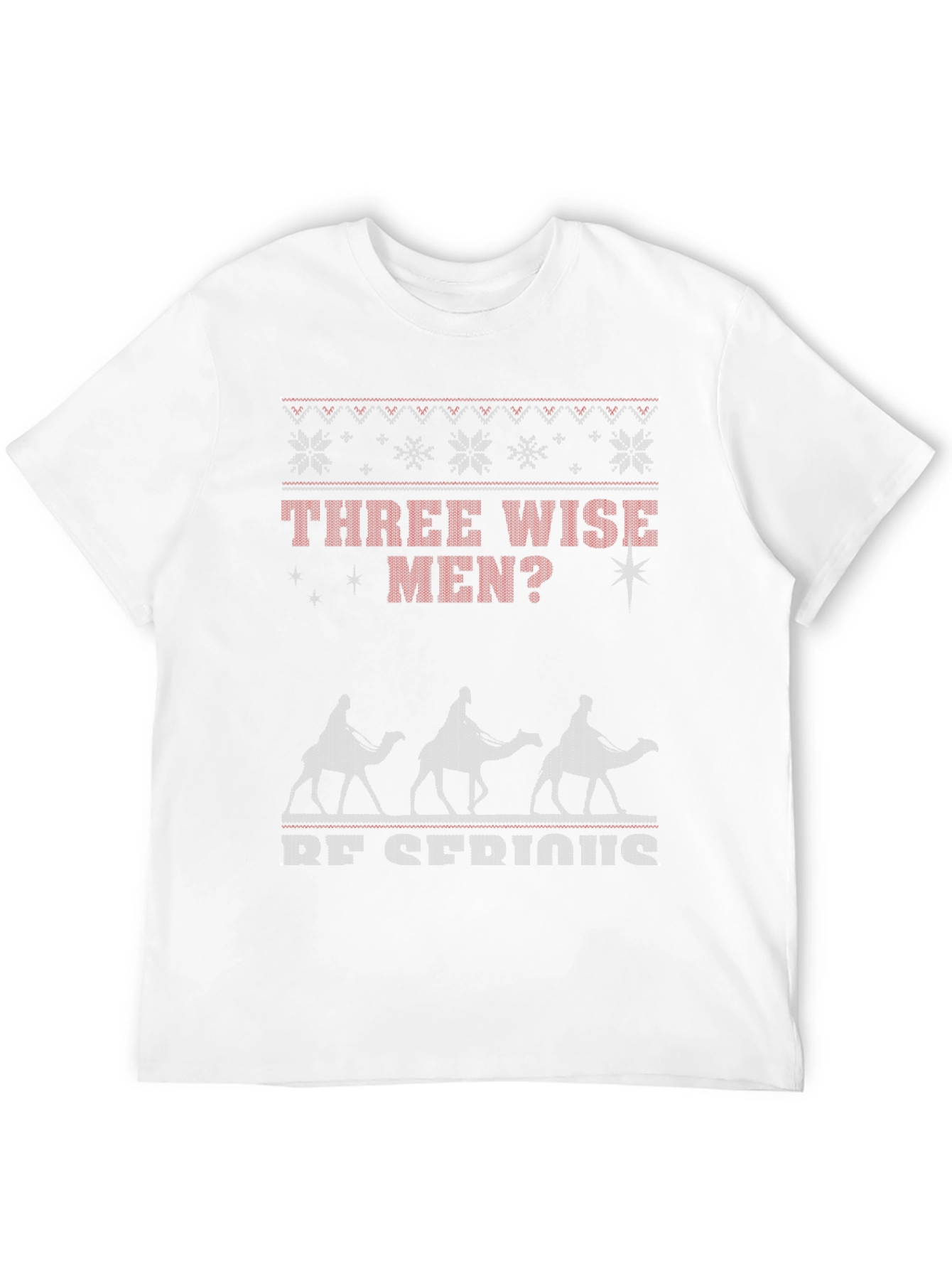 Three Wise Men Funny Ugly Christmas T-Shirt