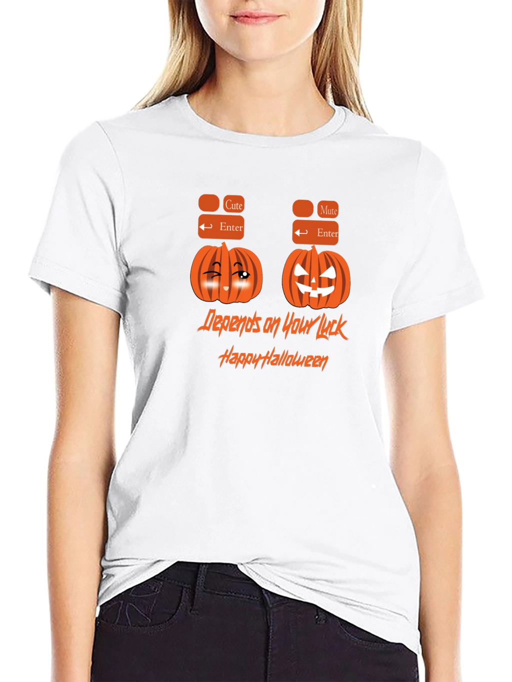 Halloween Pumpkin Graphic T-Shirt