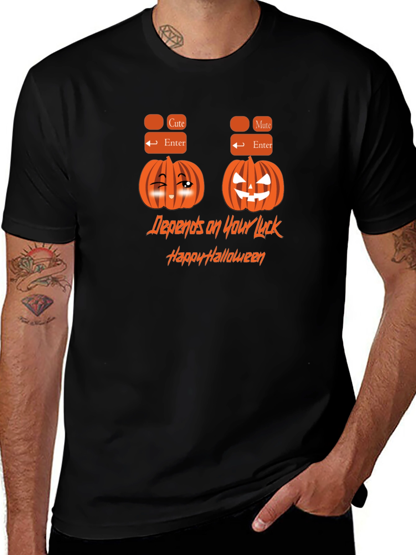 Halloween Pumpkin Graphic T-Shirt