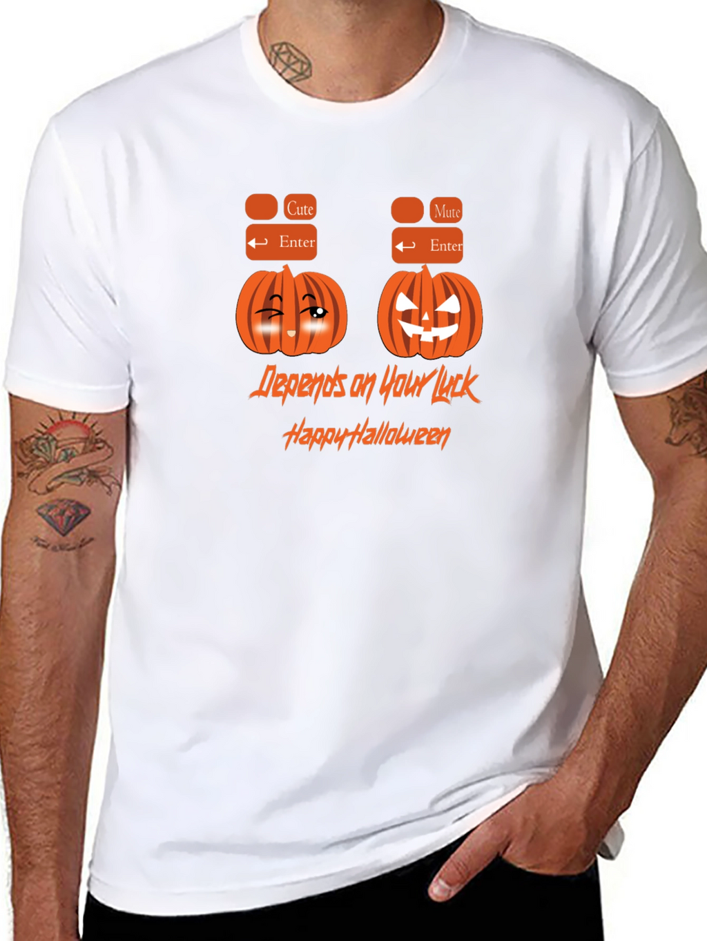 Halloween Pumpkin Graphic T-Shirt