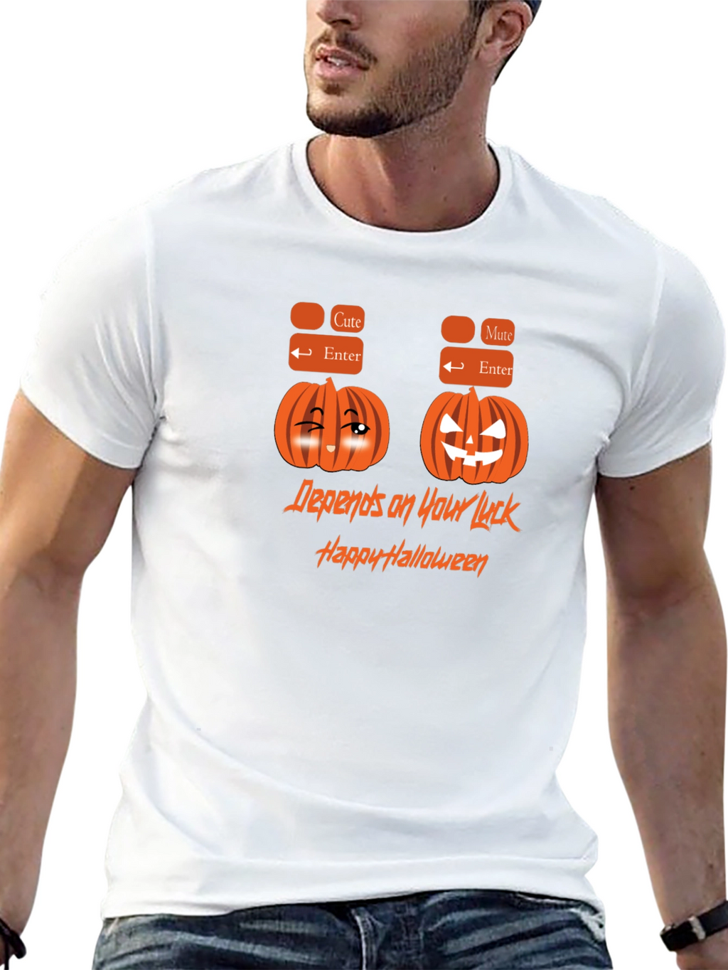 Halloween Pumpkin Graphic T-Shirt