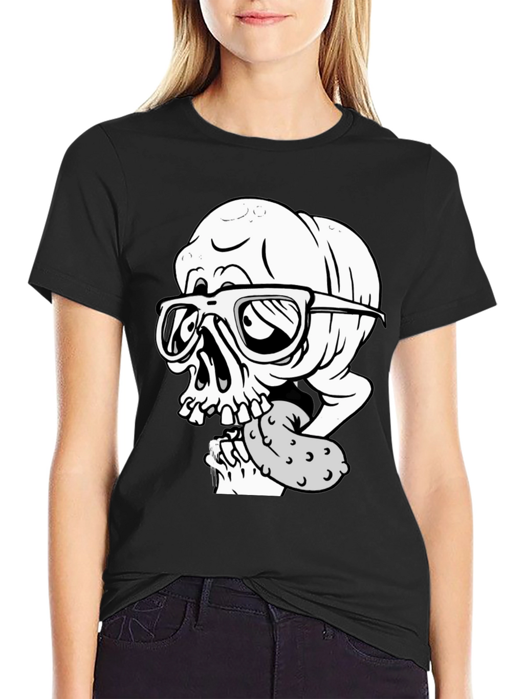 Skull with Pickle Graphic Tee