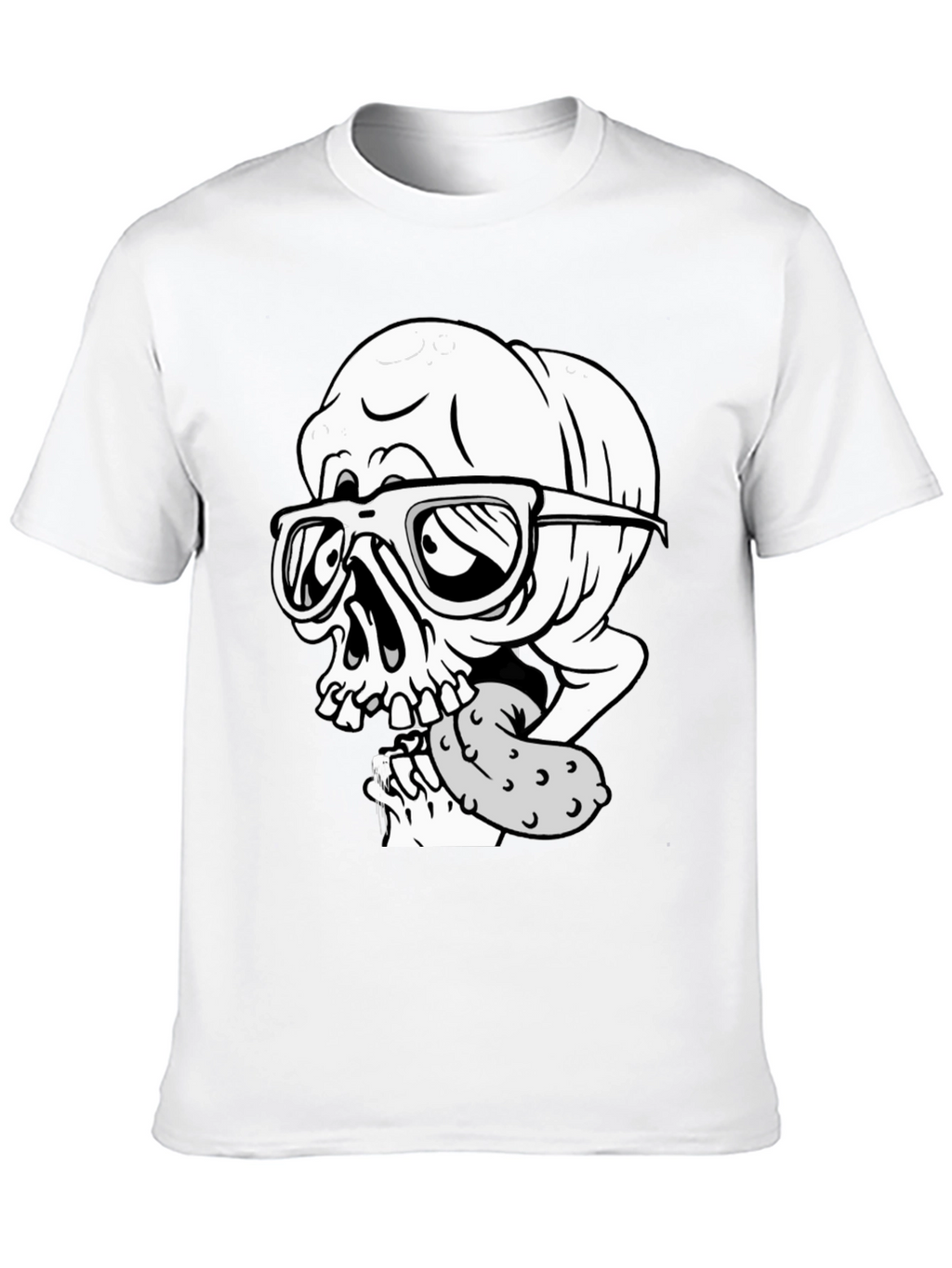 Skull with Pickle Graphic Tee