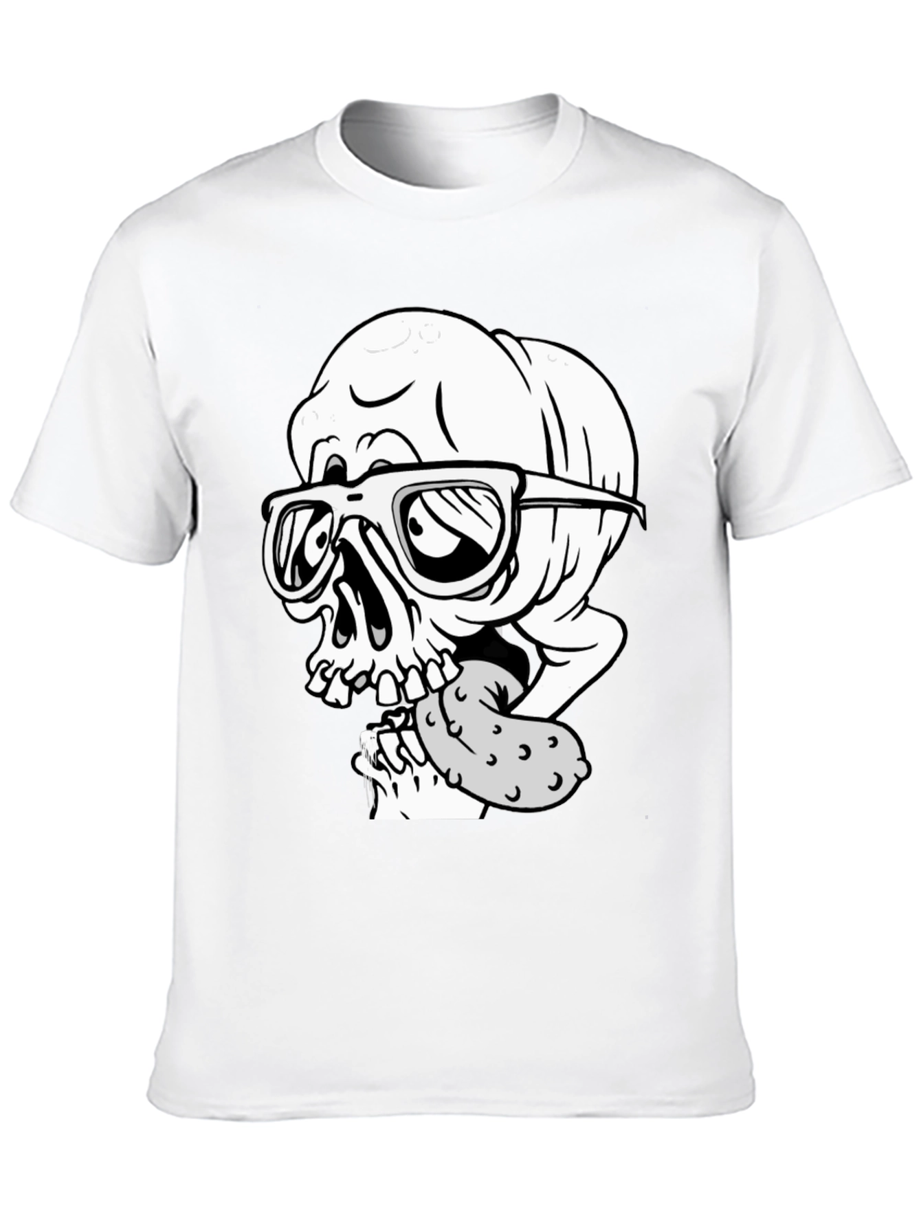 Skull with Pickle Graphic Tee