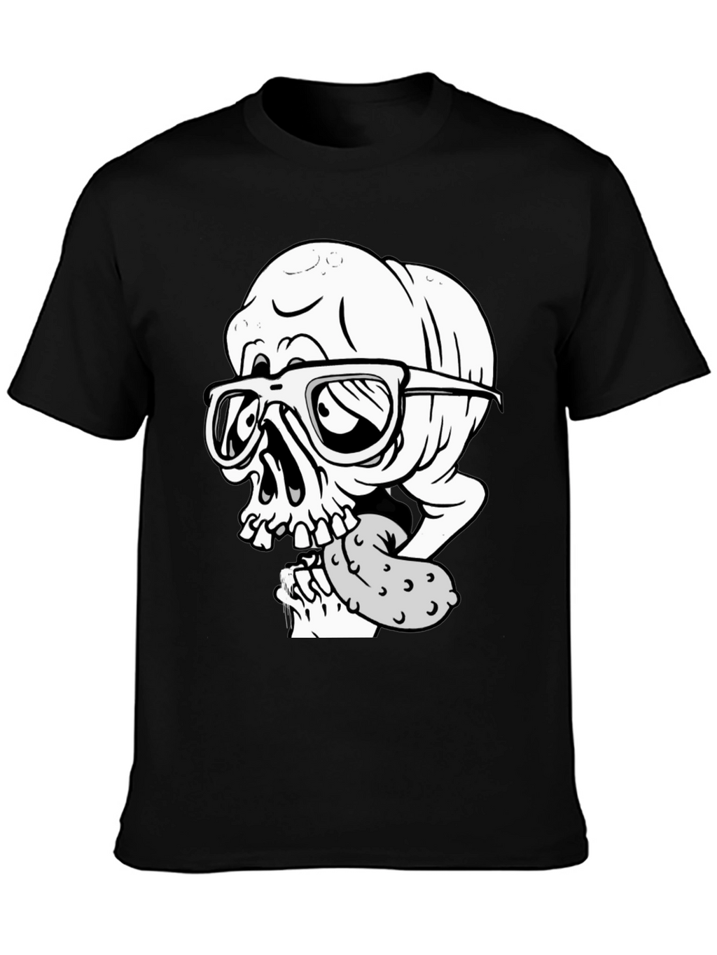 Skull with Pickle Graphic Tee