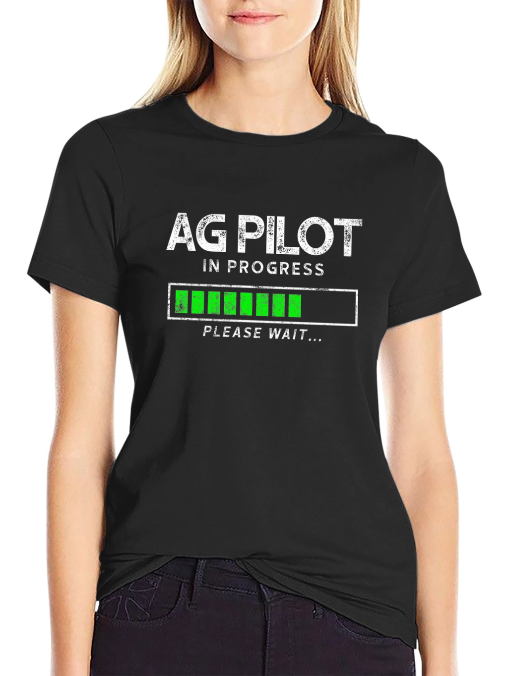 Ag Pilot In Progress Funny Graphic T-Shirt