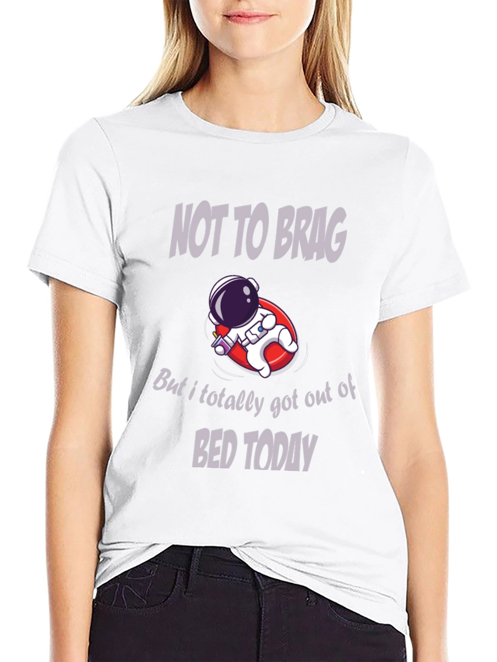 Humorous Astronaut T-Shirt: Not to Brag