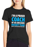 Proud Hockey Coach T-Shirt - Awesome Team Gift