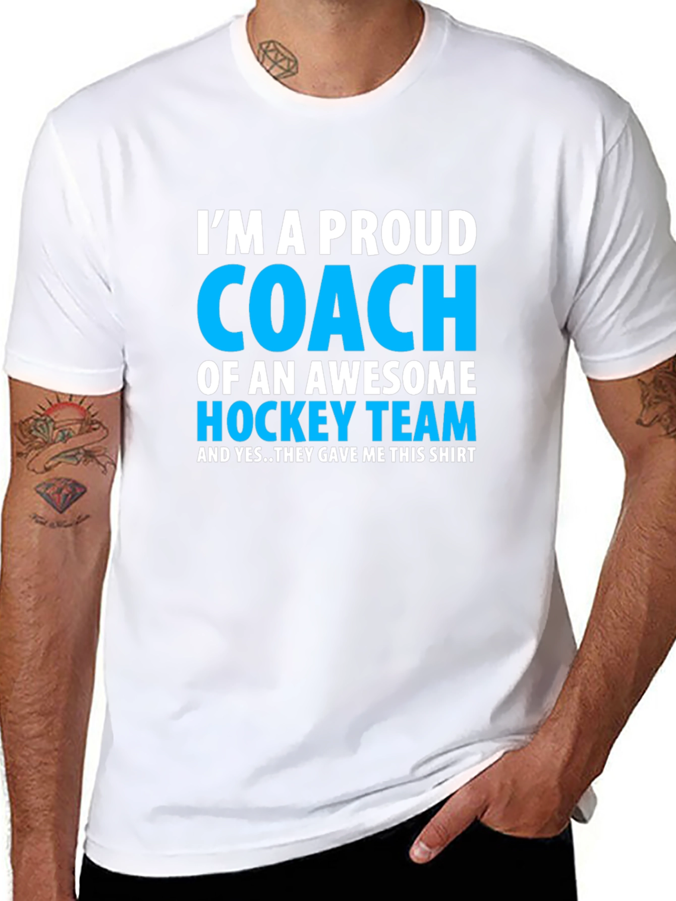 Proud Hockey Coach T-Shirt - Awesome Team Gift