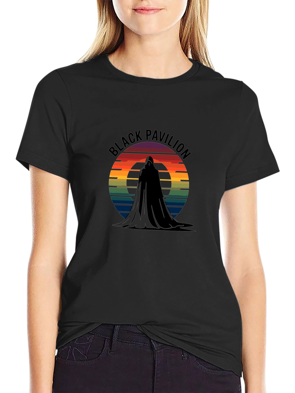 Black Pavilion Retro Graphic T-Shirt