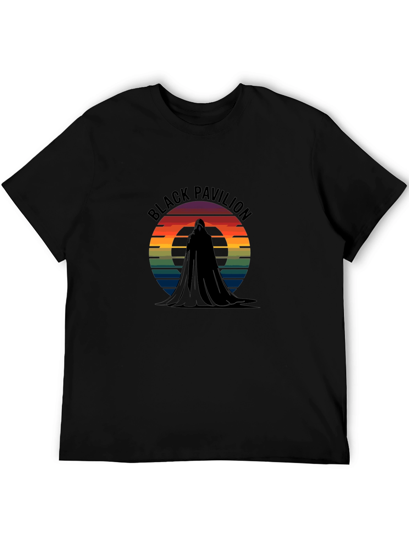 Black Pavilion Retro Graphic T-Shirt