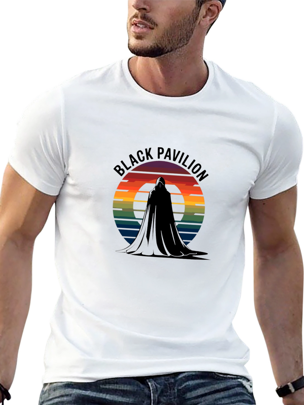 Black Pavilion Retro Graphic T-Shirt