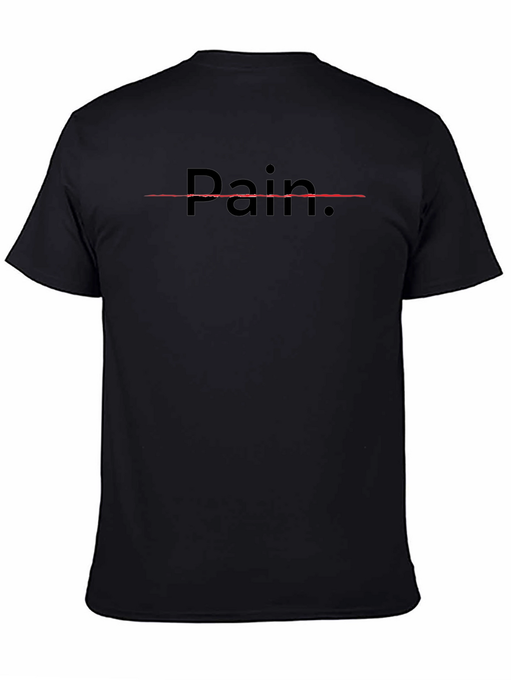 Pain Graphic Tee - Black Crewneck T-Shirt