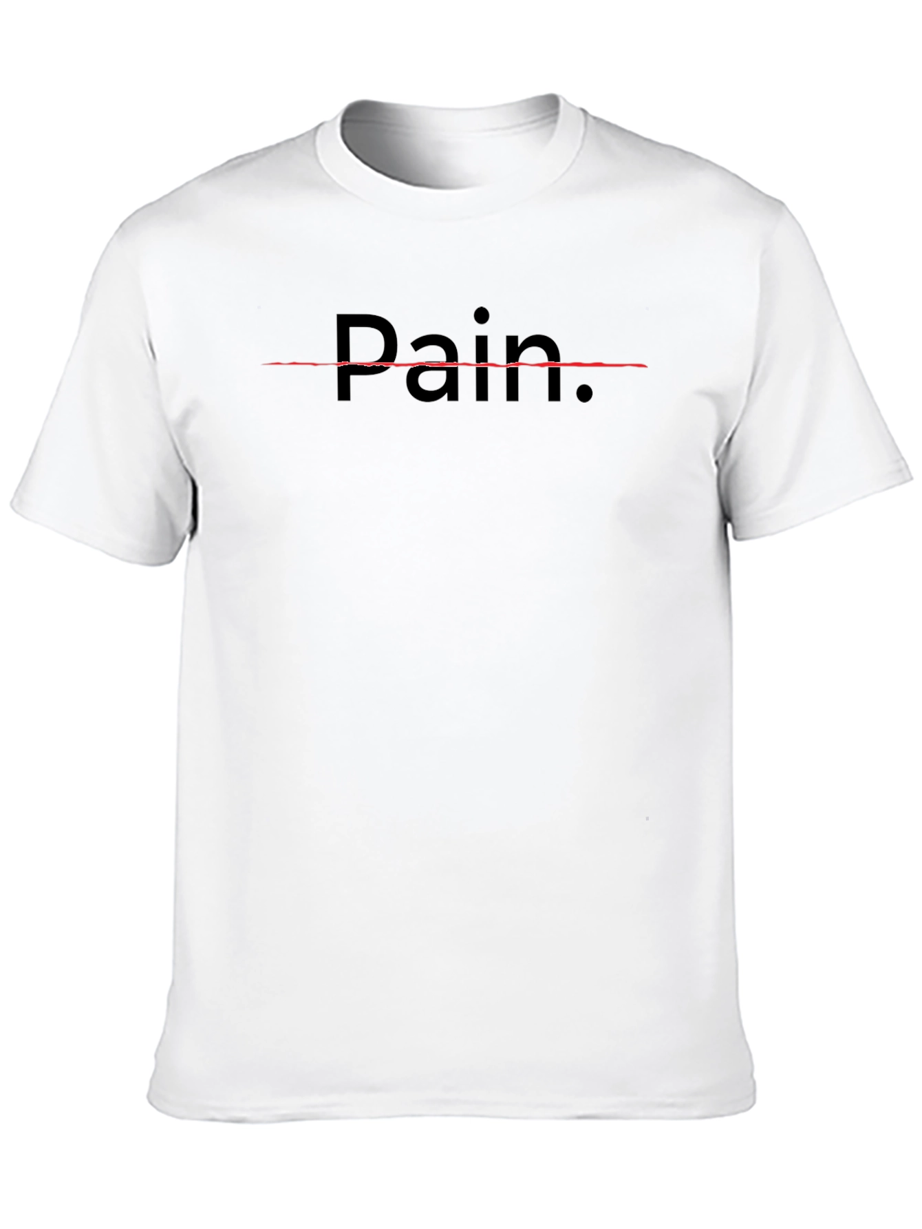Pain Graphic Tee - Black Crewneck T-Shirt