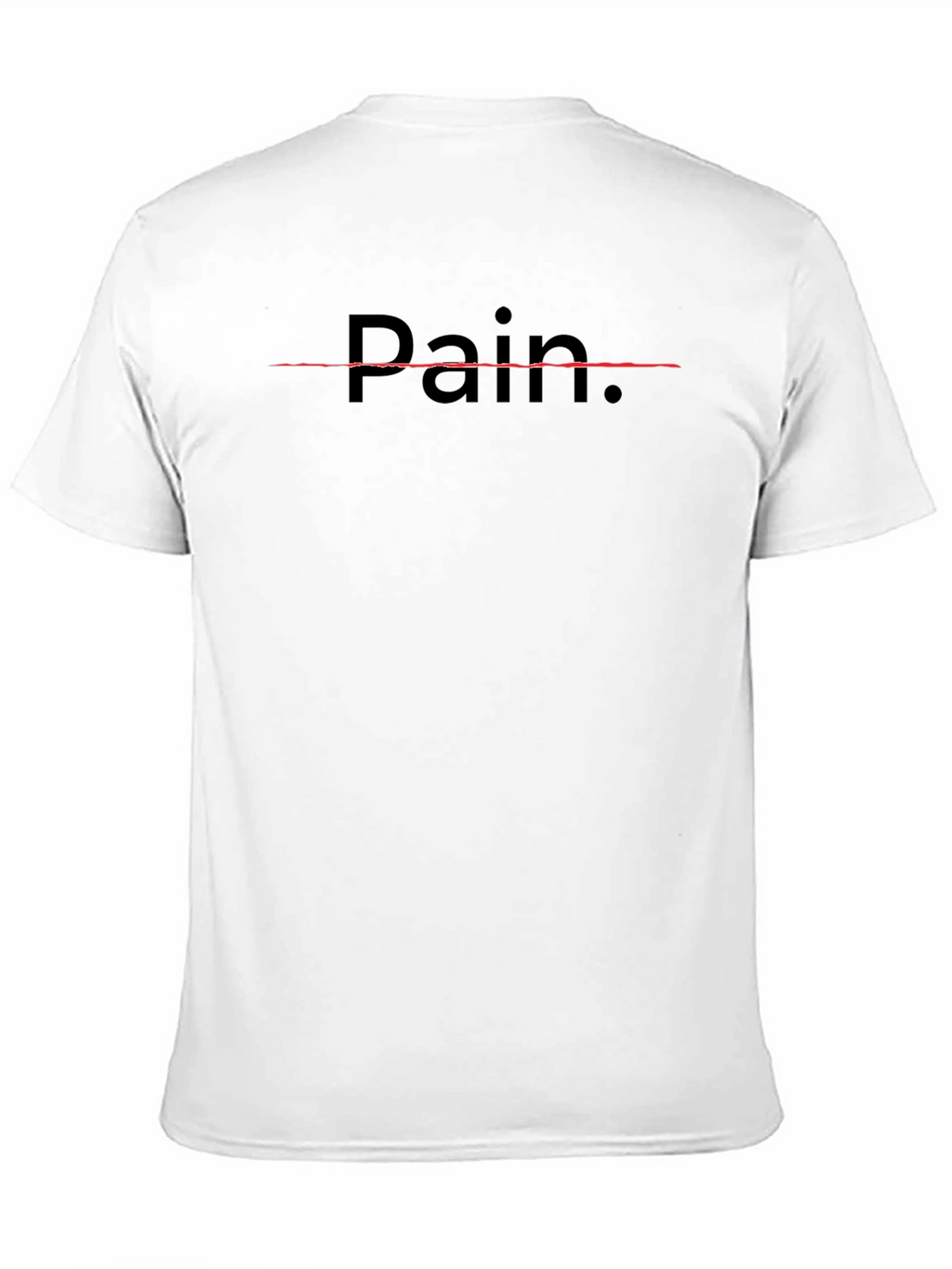 Pain Graphic Tee - Black Crewneck T-Shirt