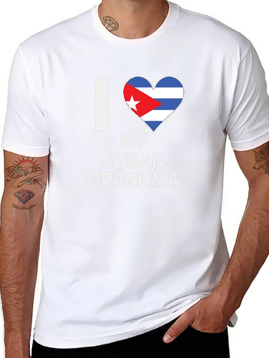 I Love My Cuban Grandma - Novelty T-Shirt
