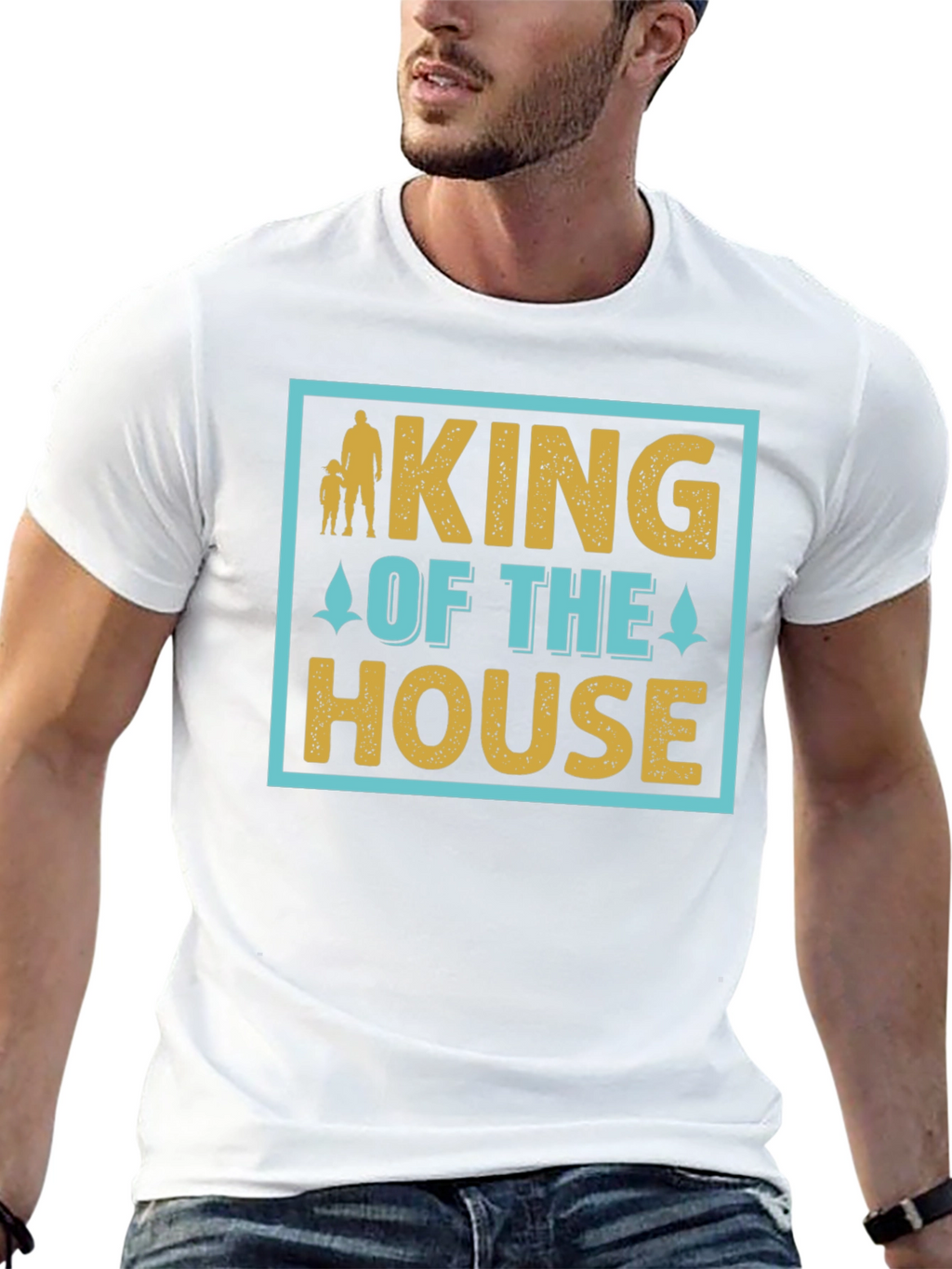 King of the House T-Shirt Fathers Day Gift