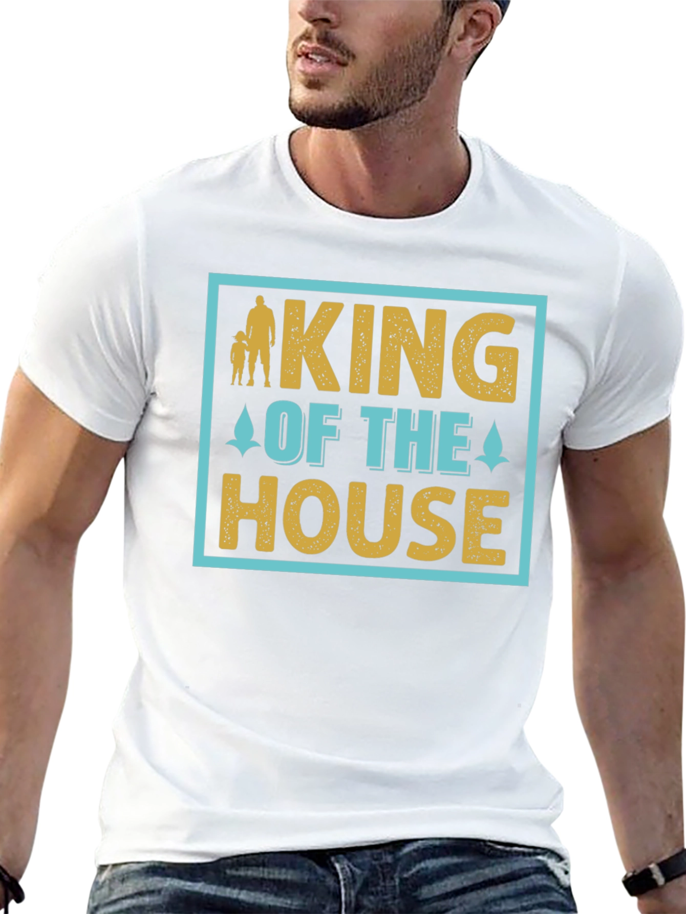 King of the House T-Shirt Fathers Day Gift