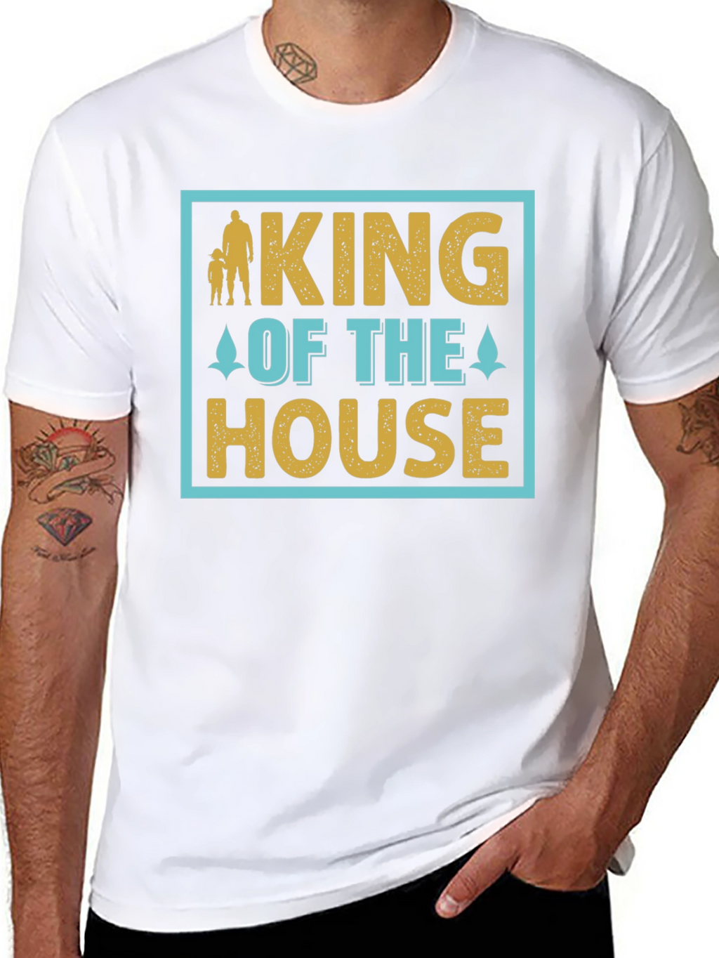 King of the House T-Shirt Fathers Day Gift