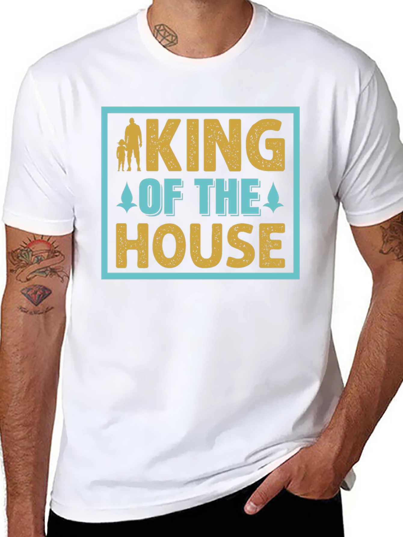 King of the House T-Shirt Fathers Day Gift