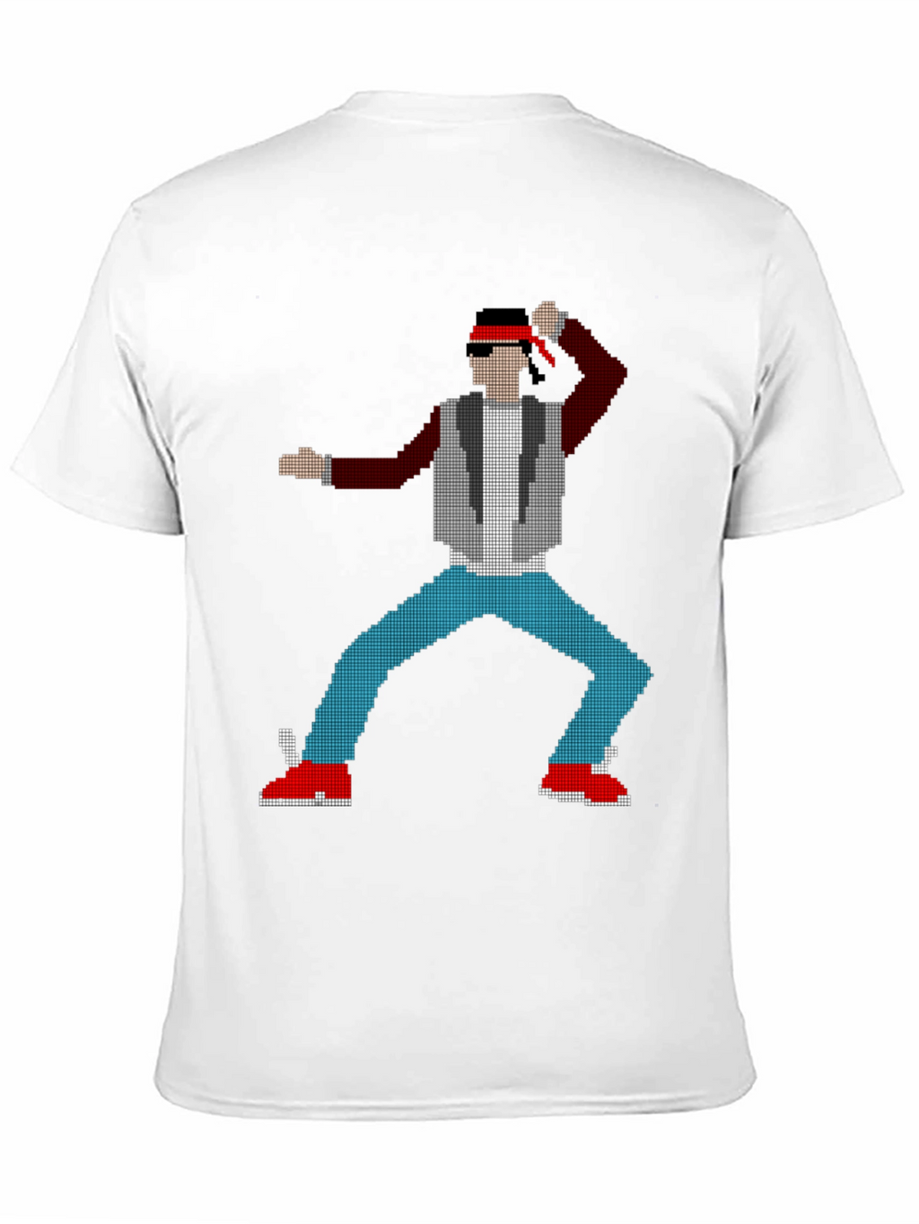 8-Bit Fighter Graphic Tee - Retro Gaming Style