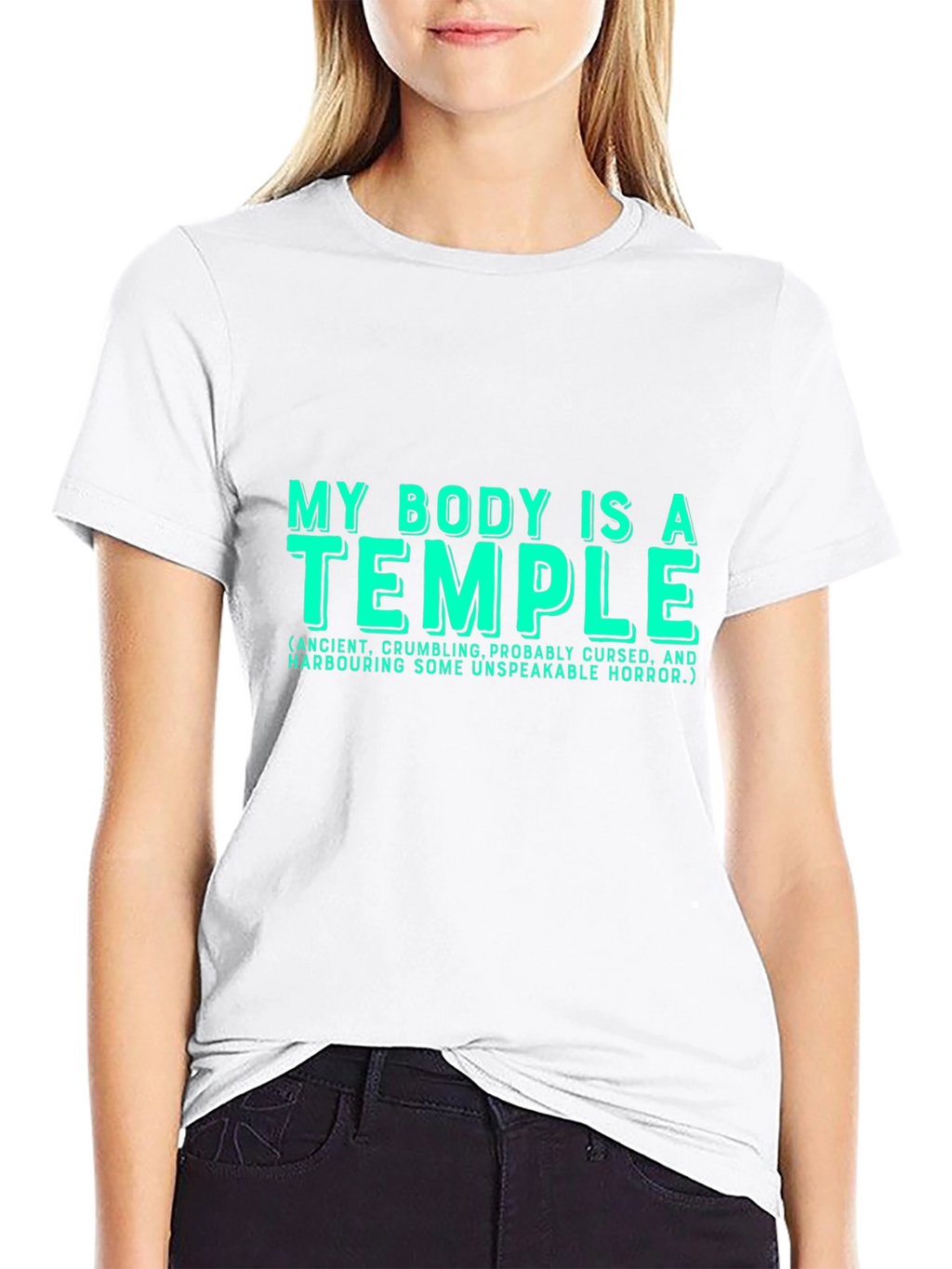 Funny My Body is a Temple Graphic T-Shirt