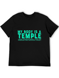 Funny My Body is a Temple Graphic T-Shirt