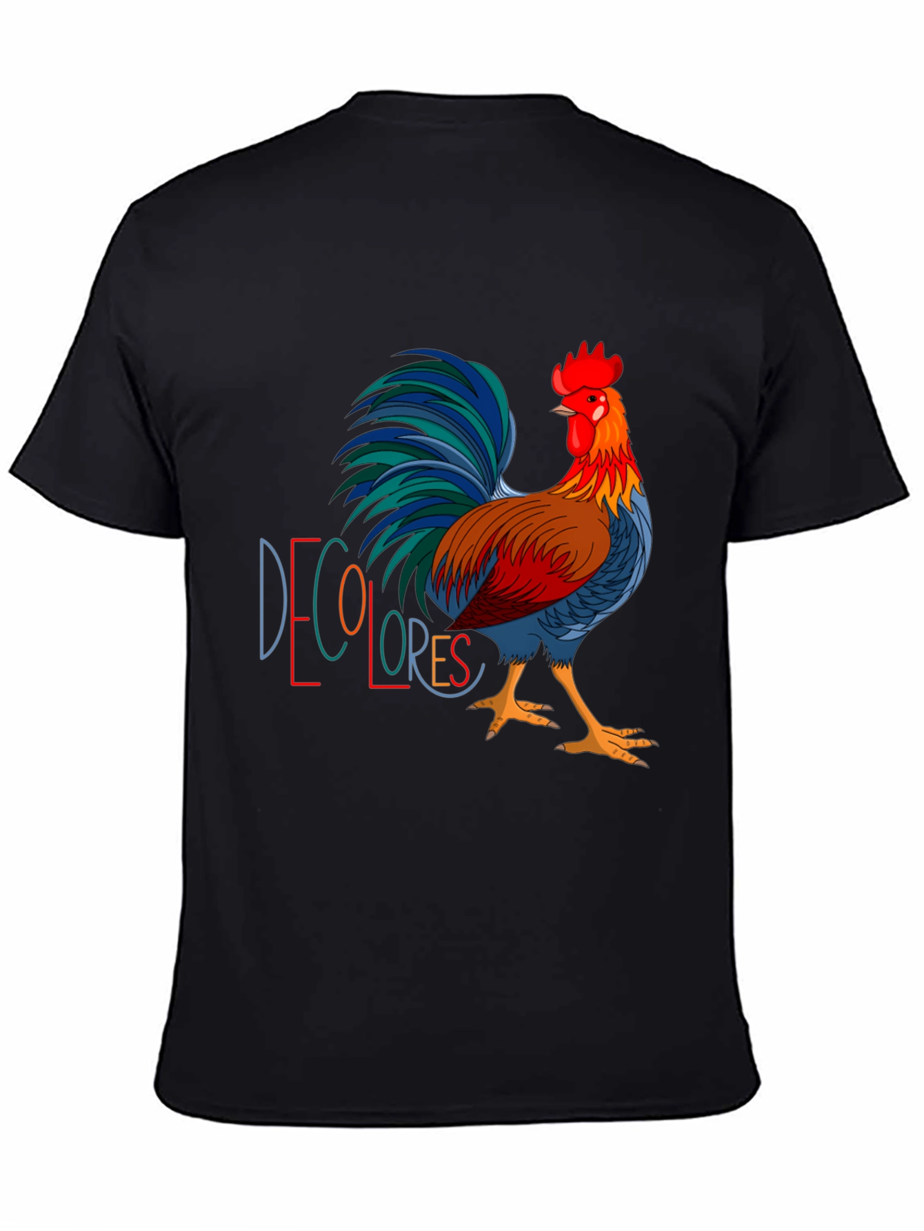 Colorful Rooster Graphic Tee