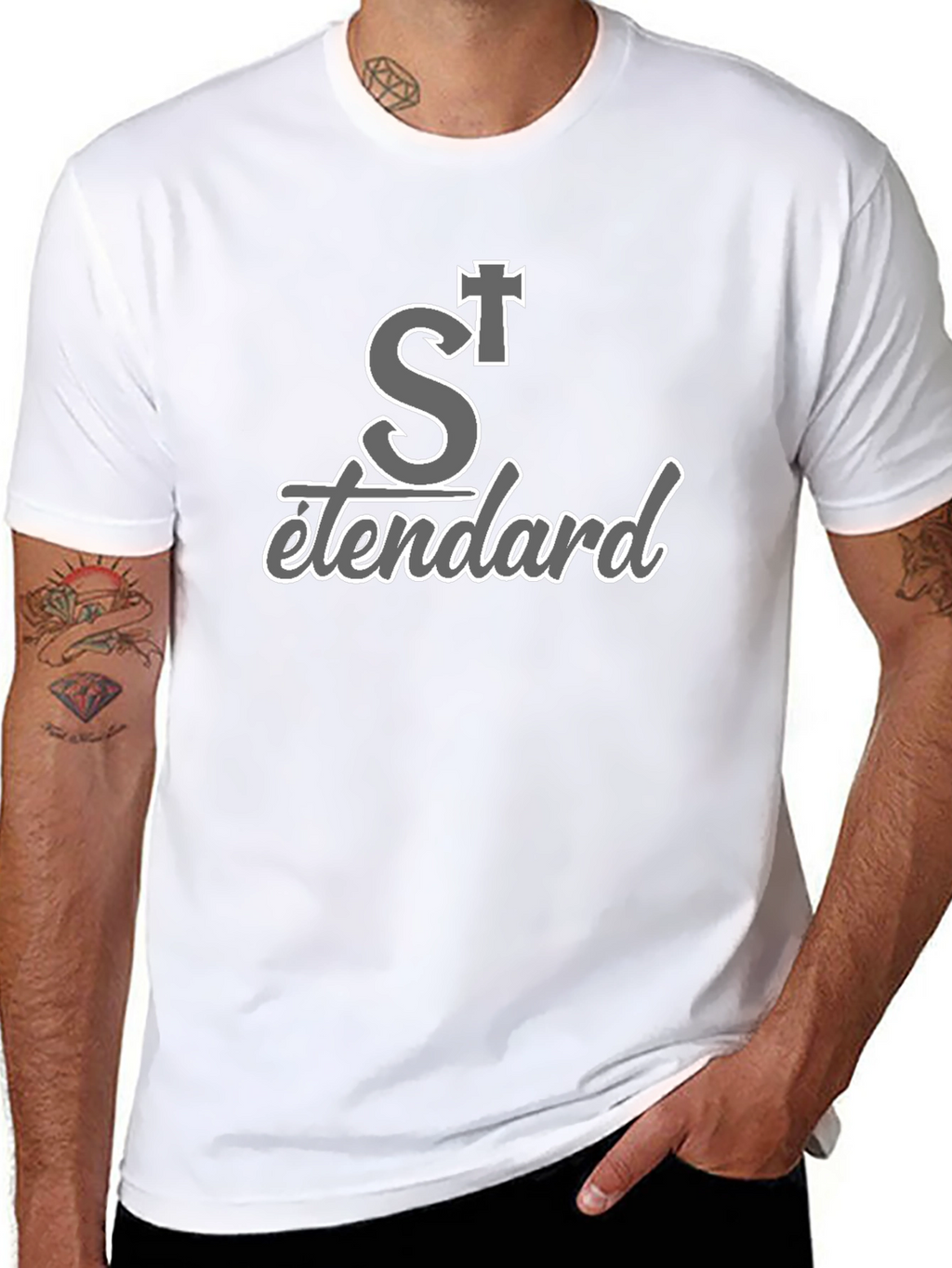 St Standard Black T-Shirt