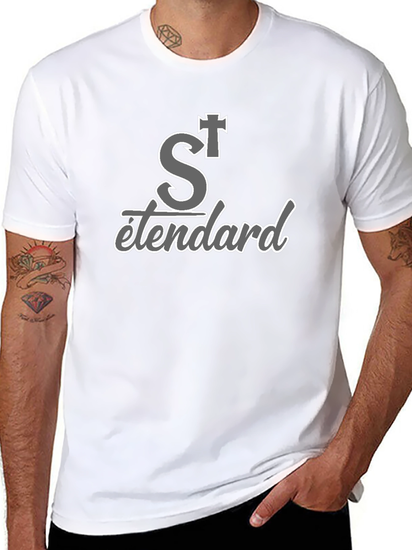 St Standard Black T-Shirt