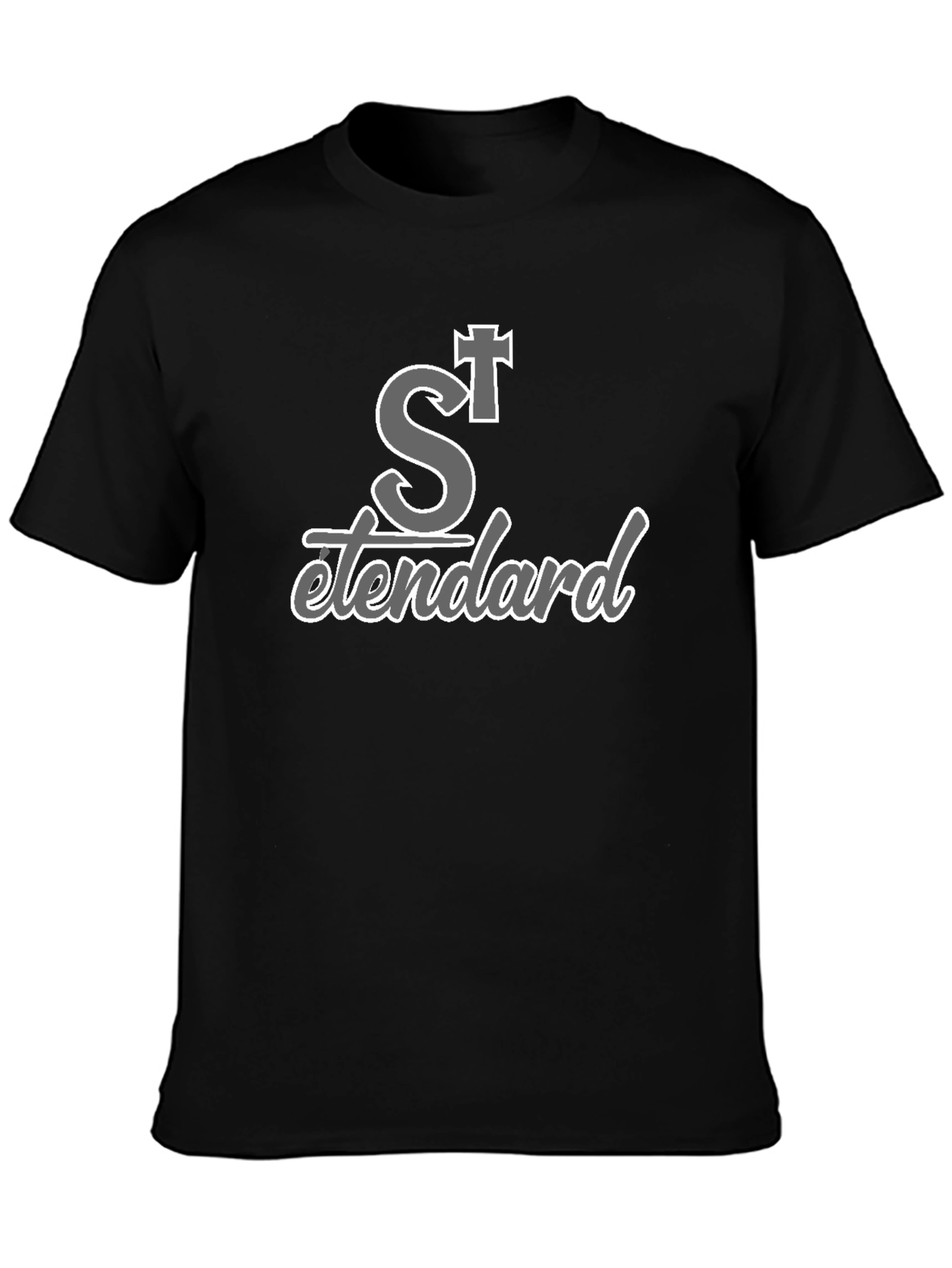 St Standard Black T-Shirt