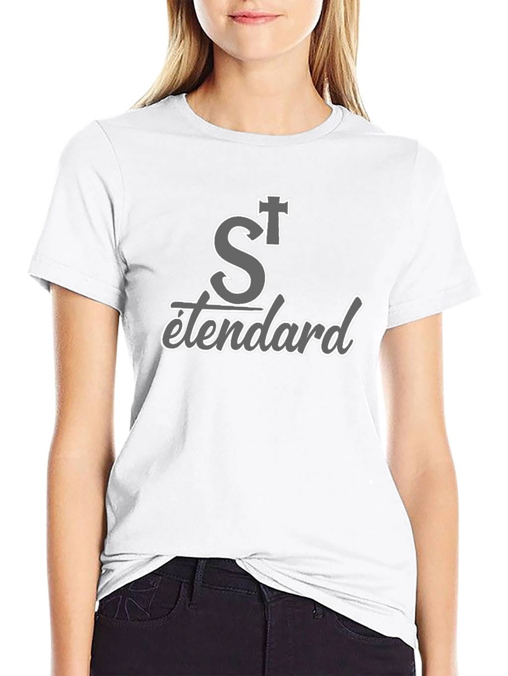 St Standard Black T-Shirt