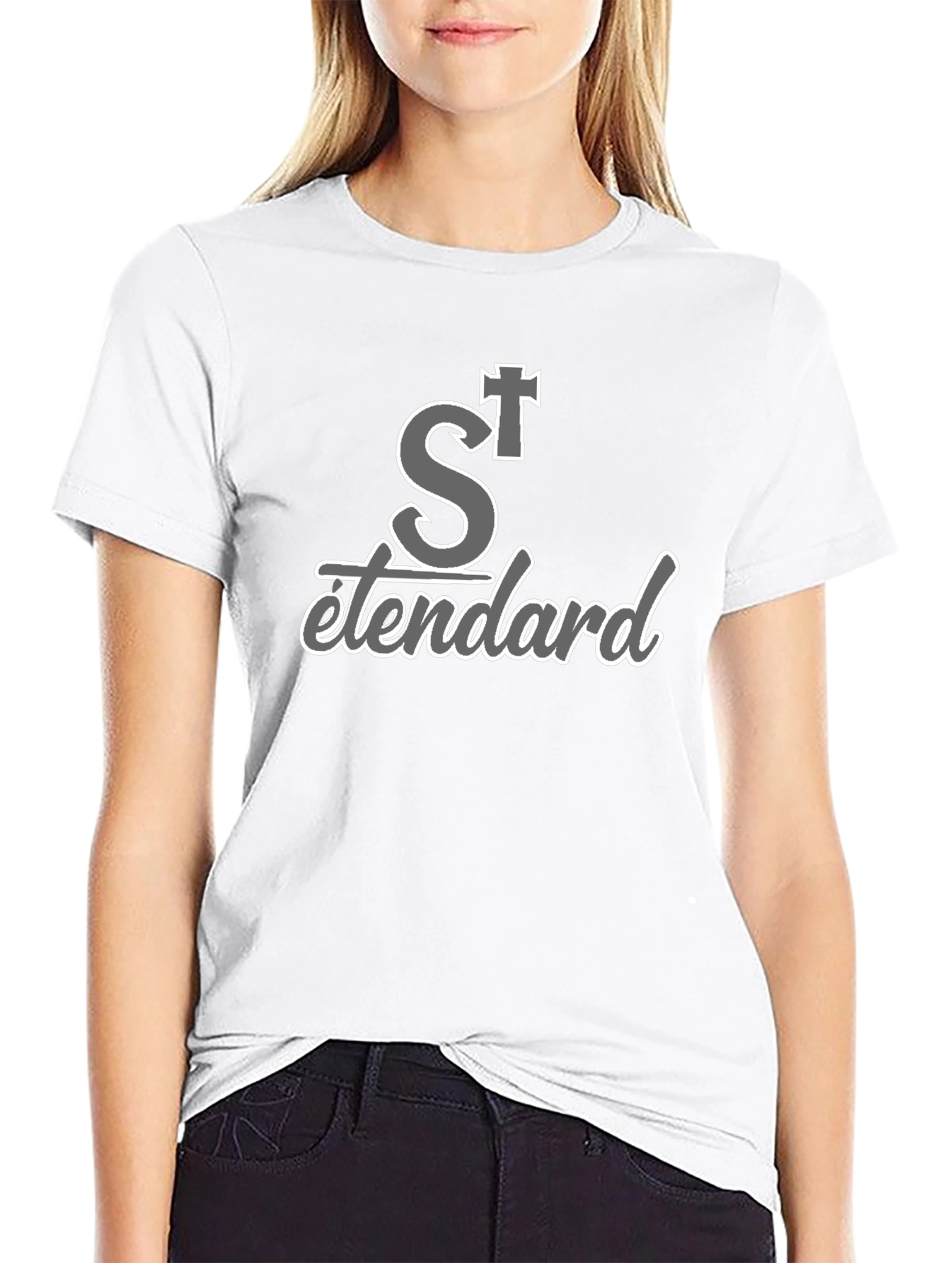 St Standard Black T-Shirt