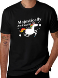 Majestically Awkward Unicorn Graphic Tee