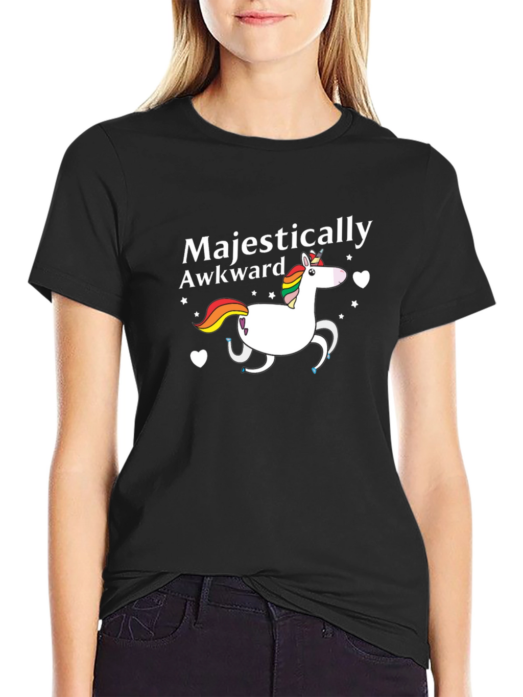 Majestically Awkward Unicorn Graphic Tee