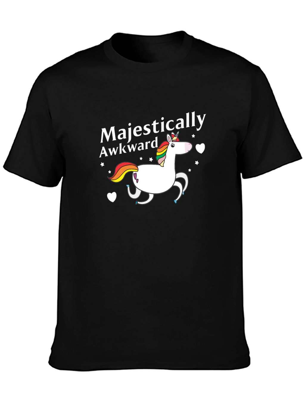 Majestically Awkward Unicorn Graphic Tee