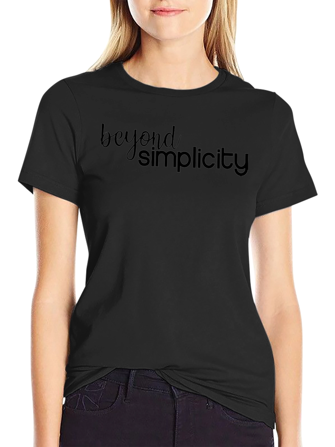 Beyond Simplicity Black Graphic Tee