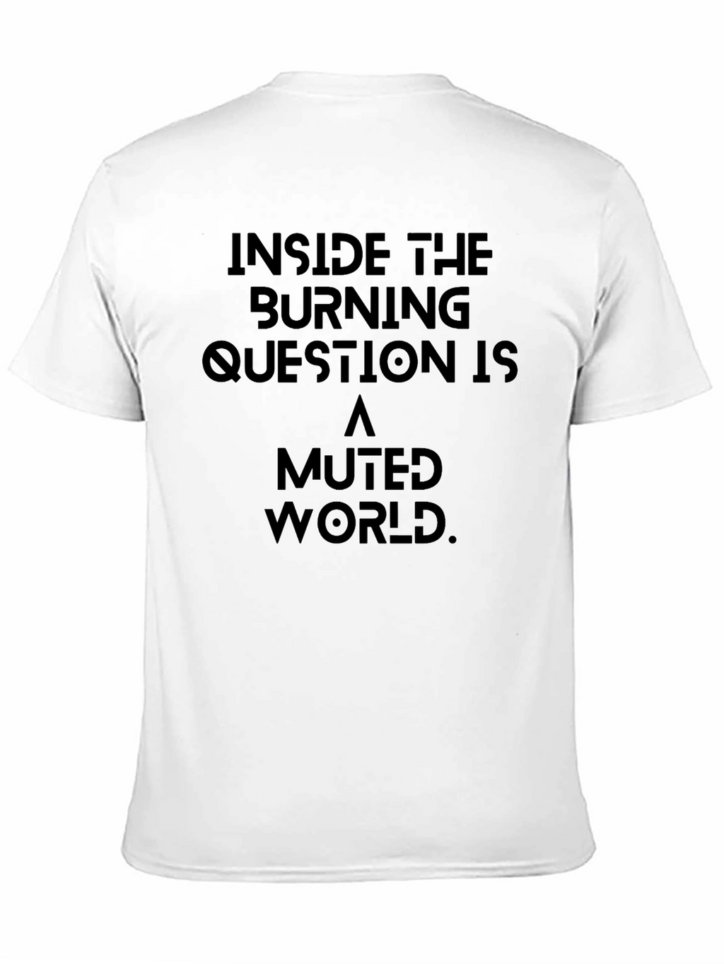 Burning Question T-Shirt - Muted World Graphic Tee