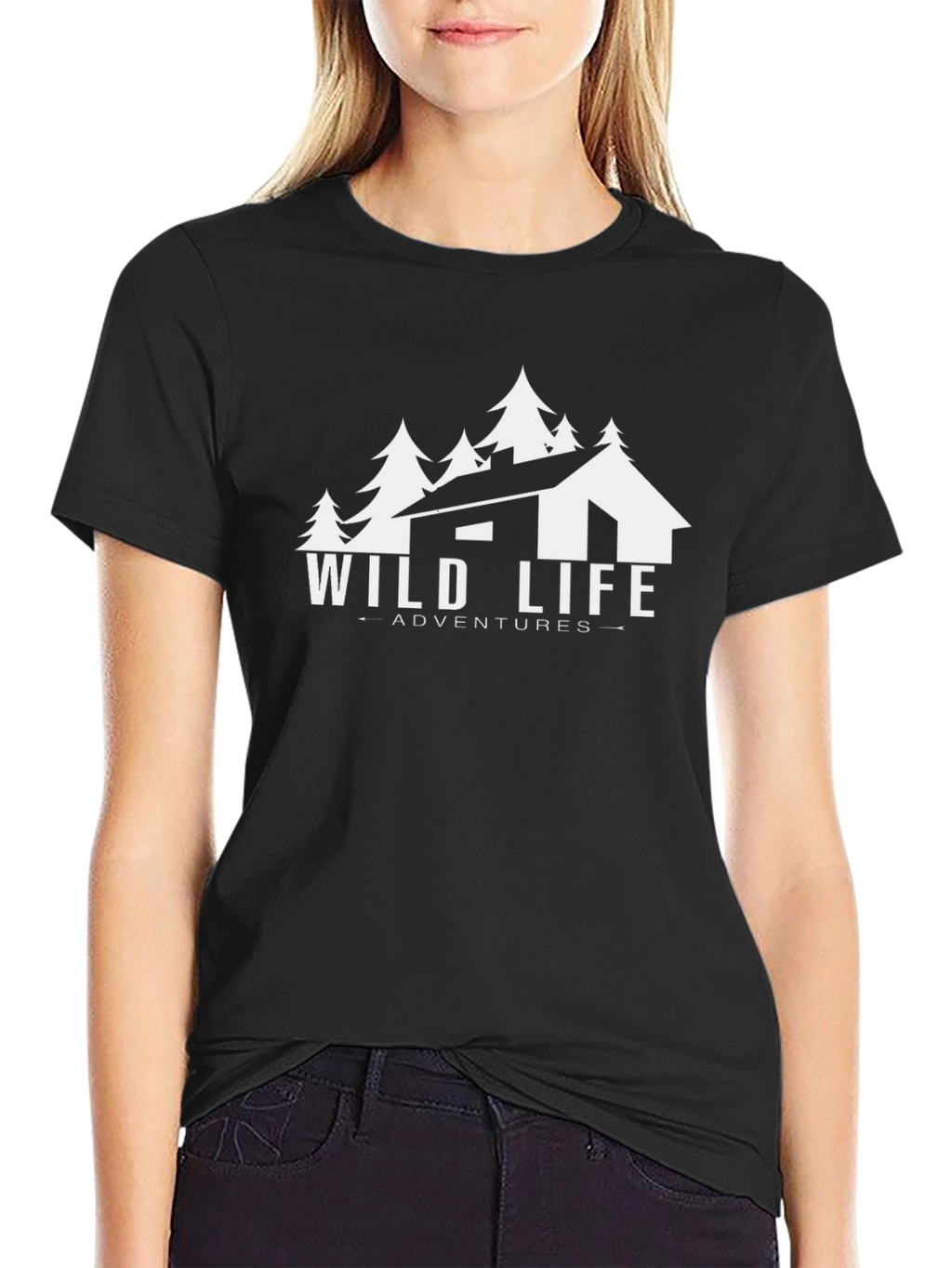 Wild Life Adventures Graphic Tee - Black
