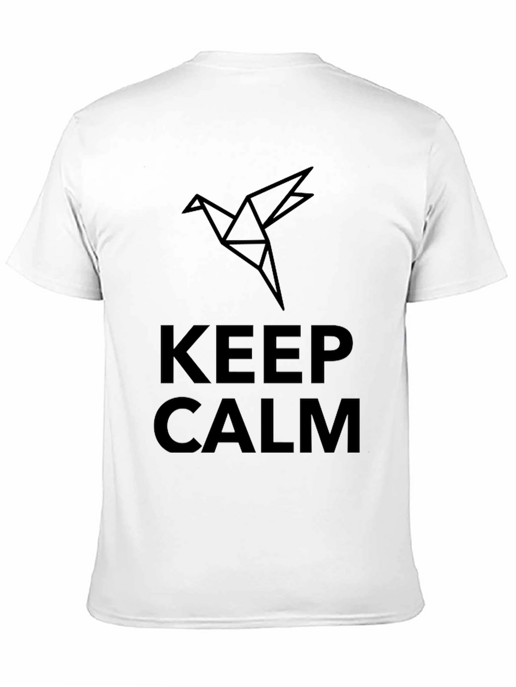 Keep Calm Geometric Bird Graphic Tee